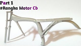 cara membuat rangka miniatur motor cb