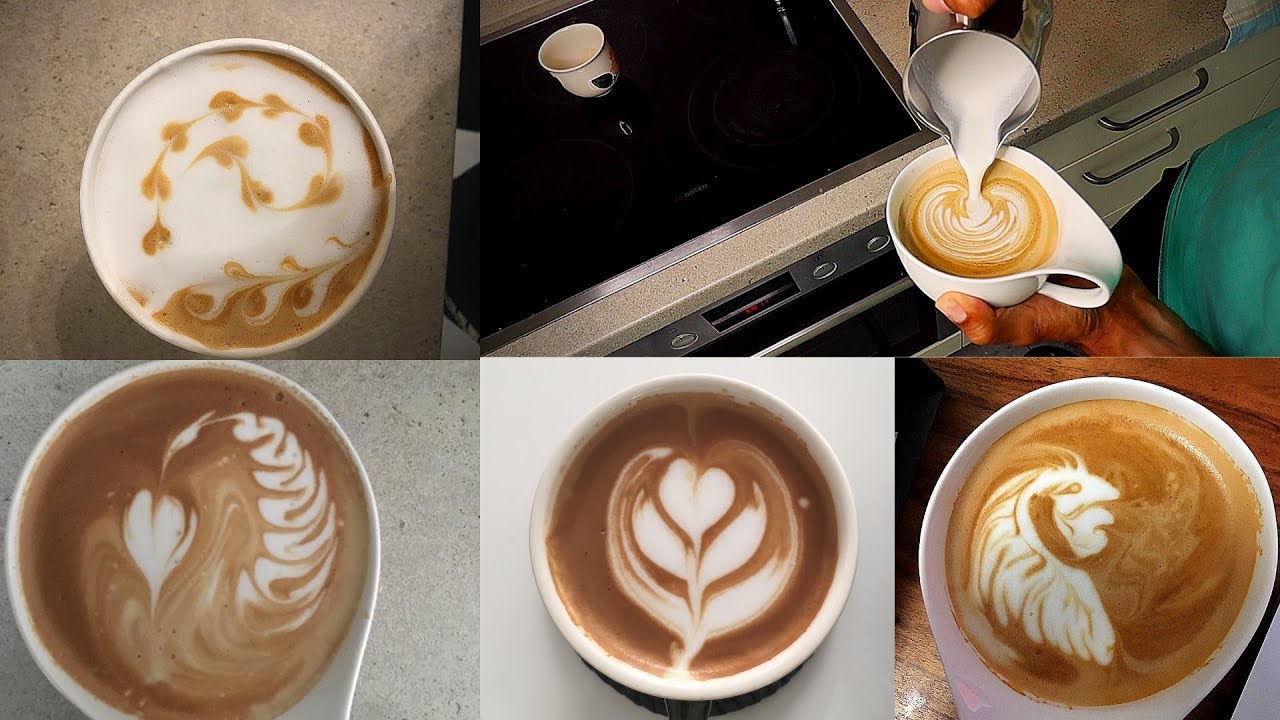 اسهل طريقه للرسم علي القهوه هذا ما افعله Latte Art My Way Youtube
