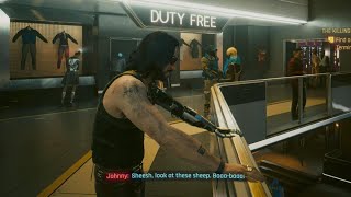 Johnny does his best sheep impression | Cyberpunk 2077