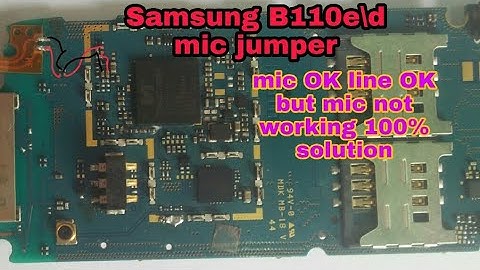 Samsung b110e/d mic jumper. Samsung b110 mic not working. Samsung b110b mic ways #samsung #mic #ways