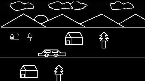 SCENERY WITH ANIMATION IN C++ (COMPUTER GRAPHICS)