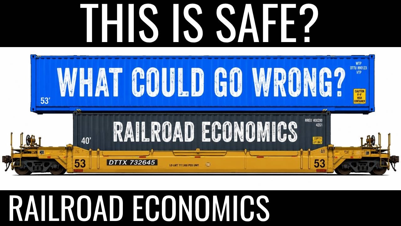 WHY DON’T DOUBLE-STACK TRAINS FALL OVER? | Railroad Economics 038