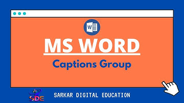MS Word || References Tab || Captions Group || Insert Caption || Insert Table of Figures Option