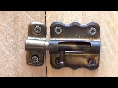 Video: ¿Qué es un pestillo de puerta?
