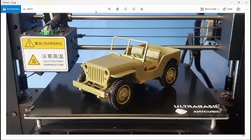 Jeep Willys model 1:20 scale 3D printed