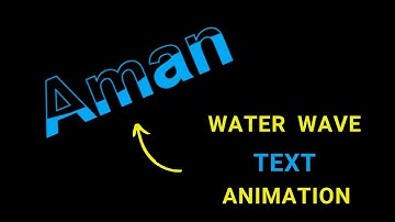 Water Wave Text Animation Using HTML & CSS | CSS Text Animations
