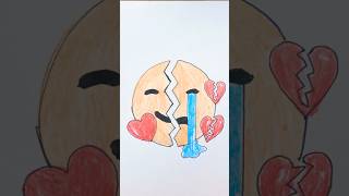 With love VS Broken Heart || Emoji Satisfying creative art