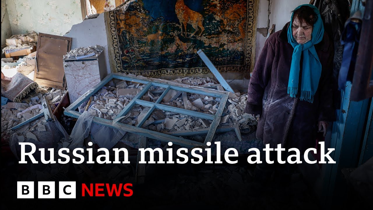 Russian missile attack targets Kyiv, Ukraine officials say | BBC News