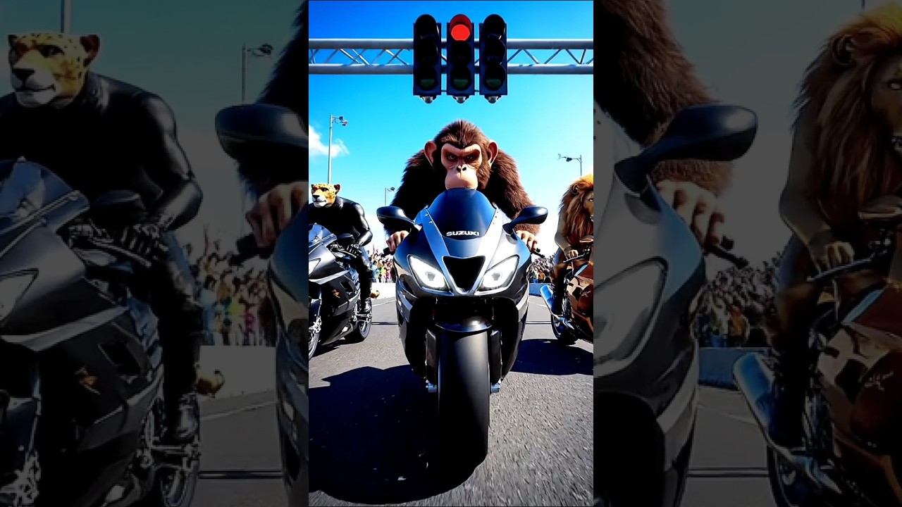 part -3  “Monkey’s EPIC Race! Cheetah & Lion Fail Miserably 😱🐒🔥”