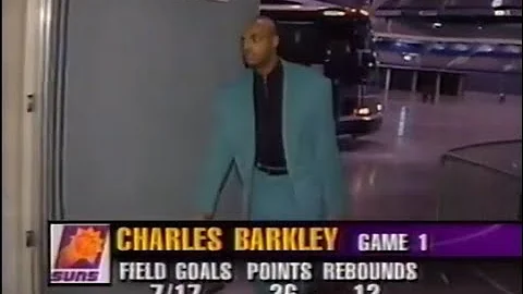 David Robinson & Charles Barkley Looking 90's Dapper Upon Arrival (1996)