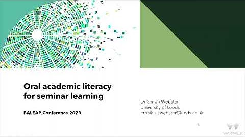 Oral academic literacy for seminar learning   forgotten in the goldrush