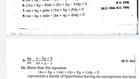 Example 5A / Q. n.  6-9 #laljiprasadsolution #differentialequations