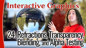 Interactive Graphics 24 - Refractions, Transparency, Blending, & Alpha Testing
