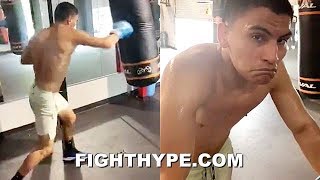 VERGIL ORTIZ ROCKS HEAVY BAG WITH KNOCKOUT POWER; THROWING SERIOUS HEAT & STAYING SHARP
