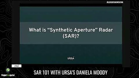 SAR 101 with URSA's Daniela Moody