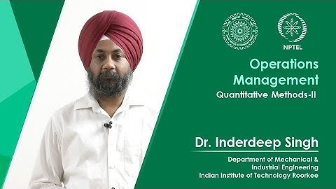 Lecture 15 Quantitative Methods-II