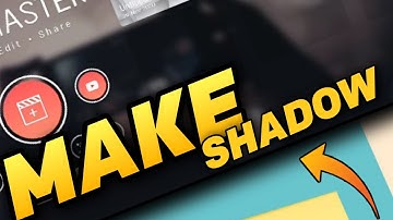 Drop Shadow Effect In Kinemaster | How to add video background Shadow