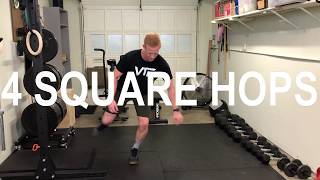 The 4 Square Hop - Exercise Technique Virtual Team Fitness