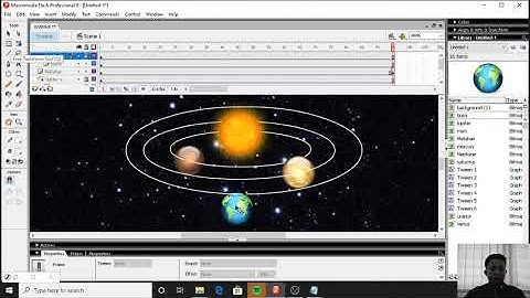 Animasi Sistem Tata Surya Dengan Menggunakan Macromedia Flash8