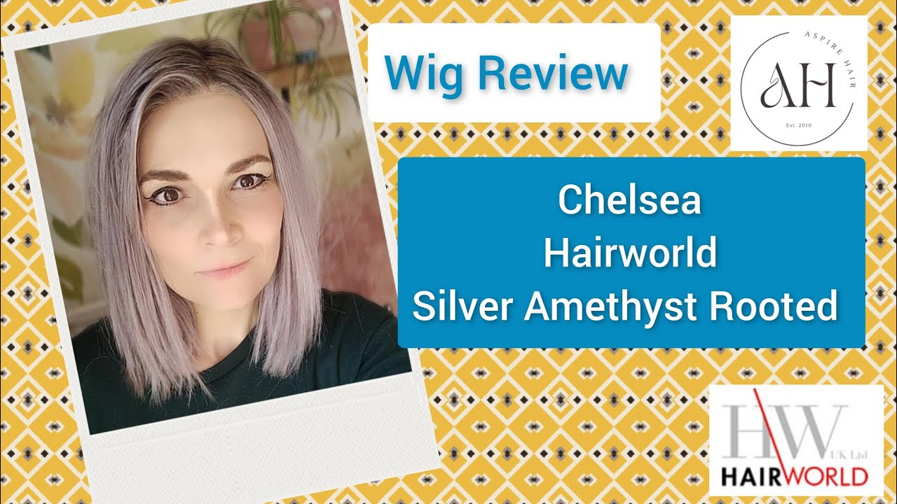 Lob Chelsea by Hairworld in Silver Amethyst Rooted wigs 