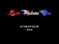 Styx  suite madame blue  karaoke  with backing vocals