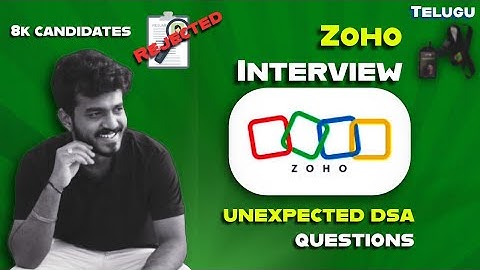 Zoho Interview Experience | Unexpected DSA | After 12th Also Possible!