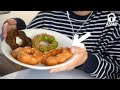 【ASMR】成人男性がSNS話題の焼きポンデリングを食べてみた…🍩【咀嚼音】