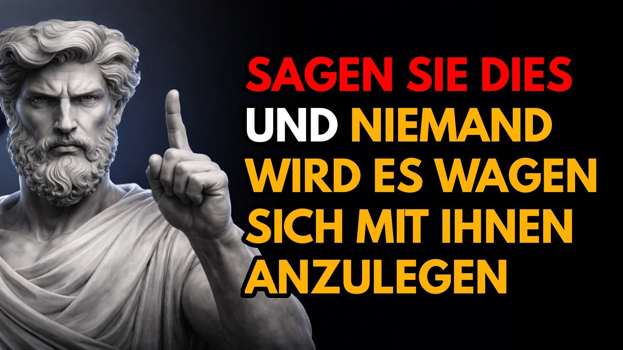 5 SÄTZE DIE IHNEN SOFORT RESPEKT VERSCHAFFEN | Stoizismus