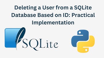 Deleting a User from a SQLite Database Based on ID Practical Implementation