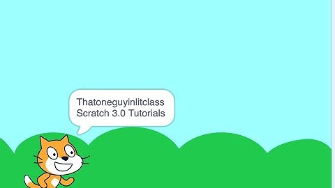 Scratch 3.0 Introduction and First Program
