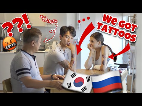 We Got Couple Tattoos Without Telling Asian Dad........