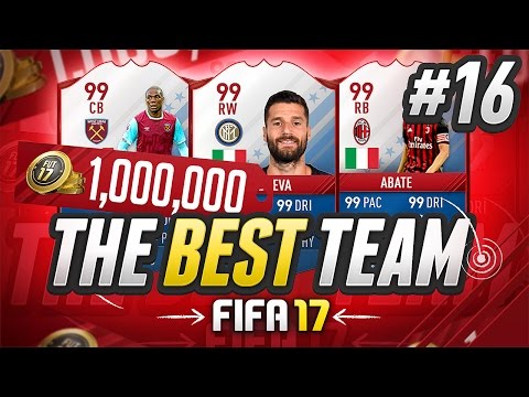 THE BEST TEAM IN FIFA! #16 [1.000,000 COIN TEAM] - #FIFA17 Ultimate Team