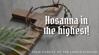 March 29 - Palm Sunday of the Lord's Passion
