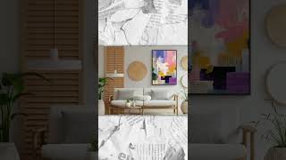 Painted Press No.5 Styled 8 Ways | Abstract Wall Art Ideas | Virenne  #abstractwallart #artwork