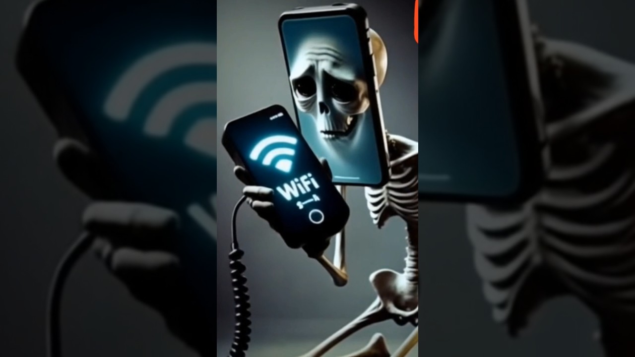 скелето-телефоный ищет Wi-Fi!📲🦴.Анимация❤️.