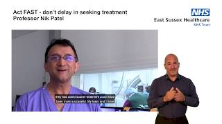 Act FAST - don't delay in seeking treatment for Heart Attack or Stroke - BSL