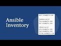 3. Ansible Inventory File