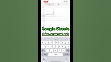 Add a Row In Google Sheets Mobile Fast!