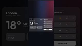 Glass Weather Dashboard | Tailwind CSS ✨