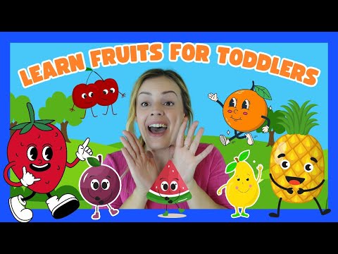 Learn Fruits Names & Signs With Miss Katie Kids Songs! Toddler Learning Video Learn To Talk + Songs