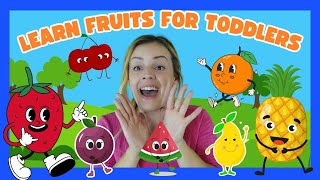 Learn Fruits Names & Signs With Miss Katie Kids Songs! Toddler Learning Video Learn To Talk + Songs
