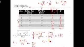 GEOG 3020 Lecture 16-3 Two Sample Matched Pairs
