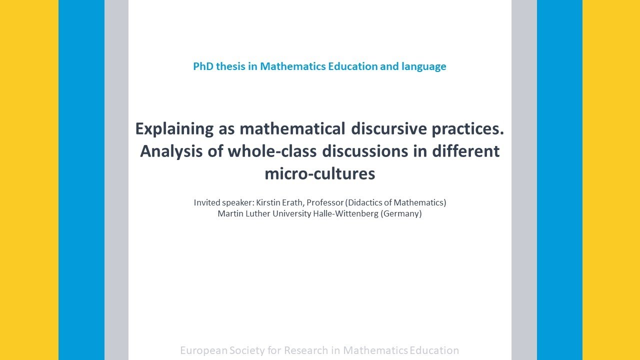 YERME Webinar 9: Kirstin Erath, 