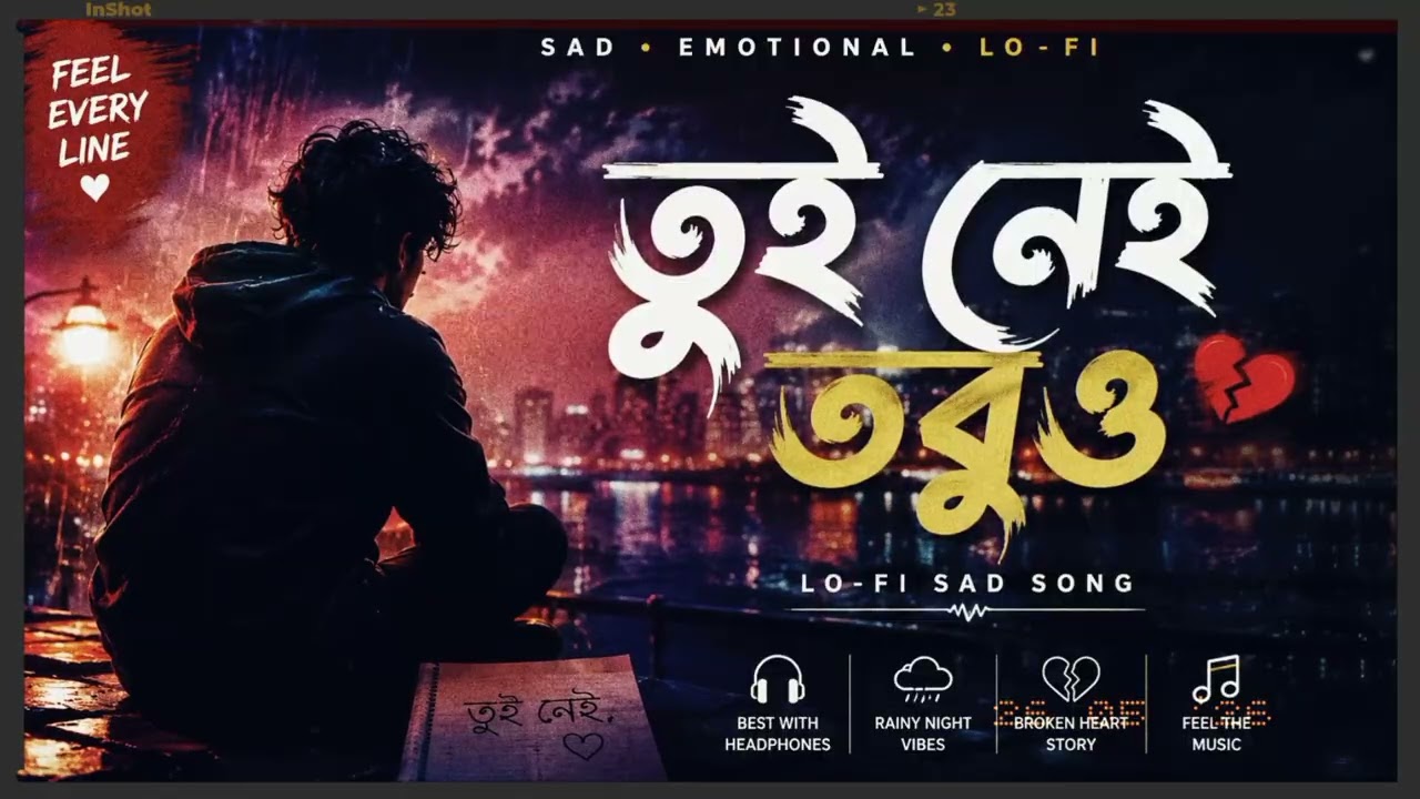 Mix- তুই নেই তবুও 💔 | Sad Emotional Lo-Fi Song | Bangla
