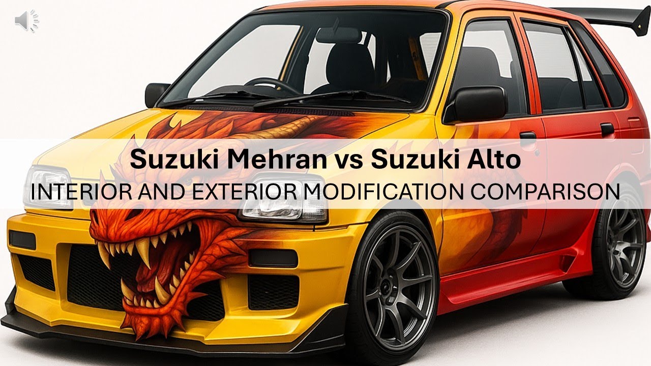 Suzuki Mehran vs Suzuki Alto | Interior & Exterior Modifications Full Comparison