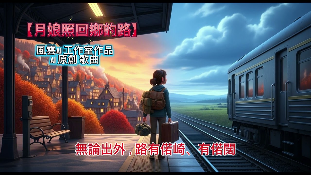 【月娘照回鄉的路】 AI 原創 閩南語 歌曲