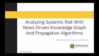 Analyzing Systemic Risk With News-Driven Knowledge Graph And Propagation Algorithms