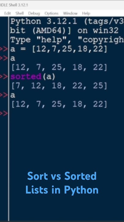 What is the difference between sort and sorted function in Python ...