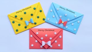 Sobre Feliz Navidad | Tarjeta de invitación de Navidad | Cómo hacer un sobre para cartas