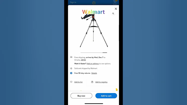 Celestron AstroMaster 90AZ Telescope with Smartphone Adapter & Bluetooth Remote|#walmartdeals